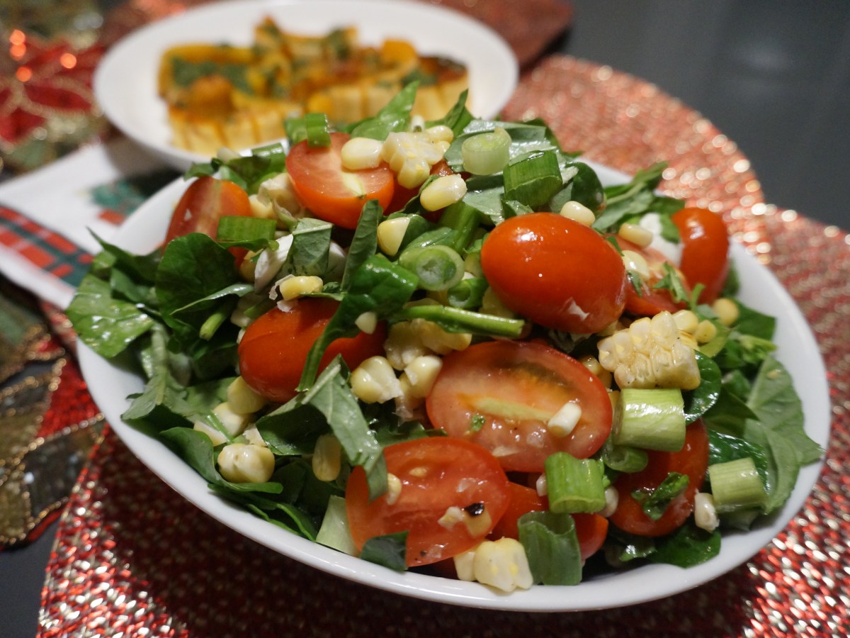 Mozzarella, Corn, Tomato, and Basil&nbsp;Salad