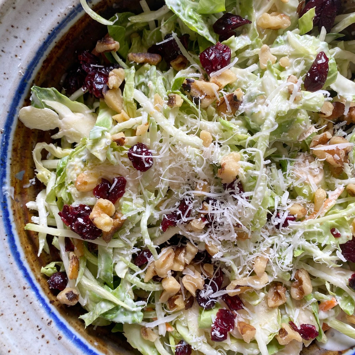 Broccoli and Brussels Slaw with Creamy Lemon&nbsp;Dressing