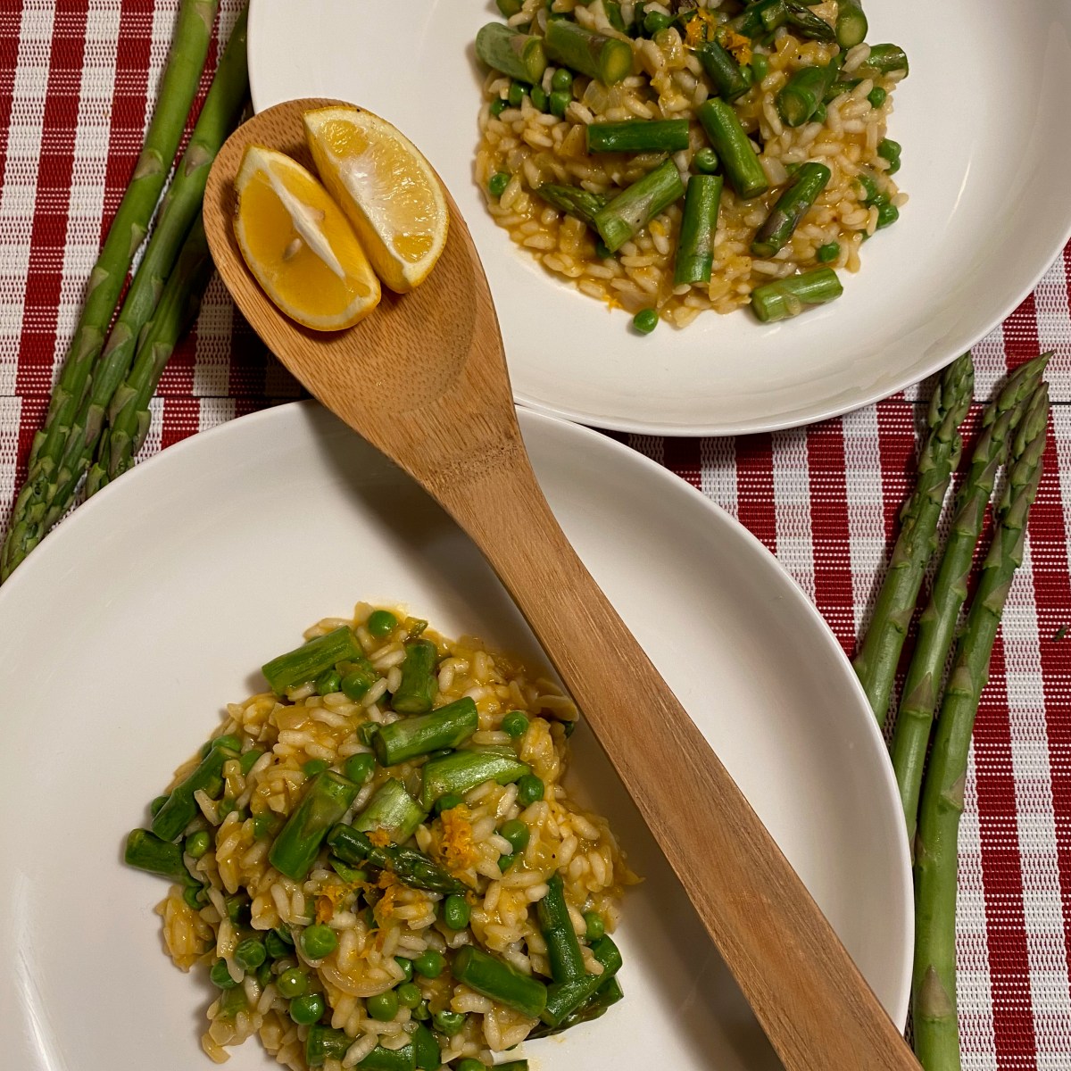 Lemon Asparagus & Pea&nbsp;Risotto