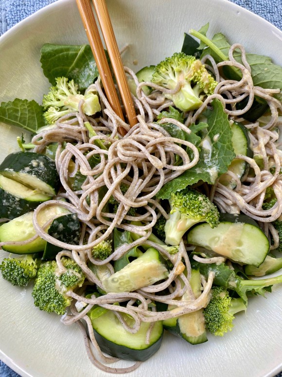 Soba Greens Bowl with Maple Tahini&nbsp;Dressing