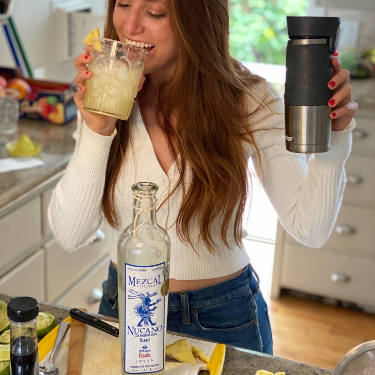 Spicy Pineapple Jalapeño Mezcal&nbsp;Margaritas