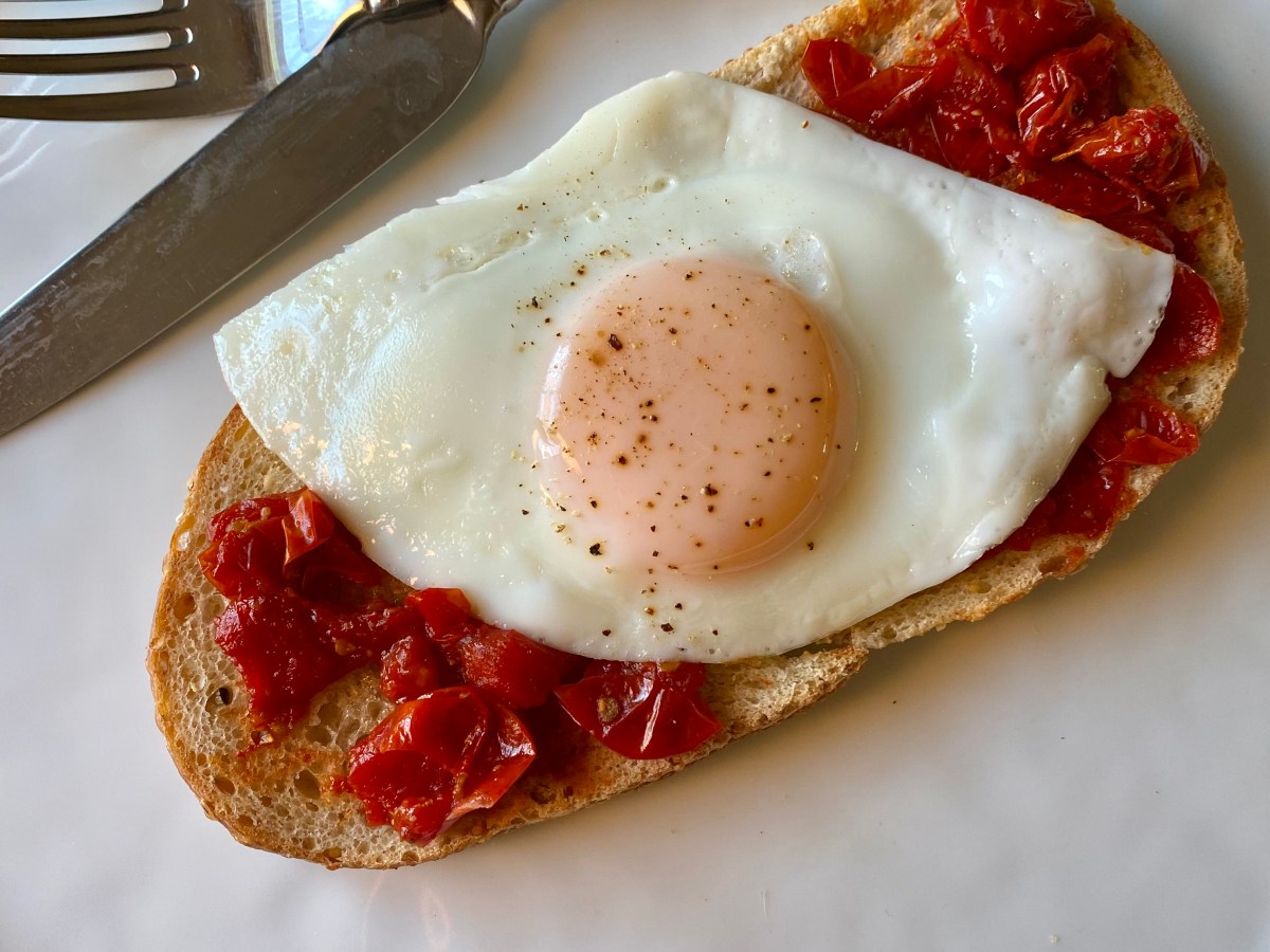 Second Chances Tomato Compote with Eggs on&nbsp;Toast