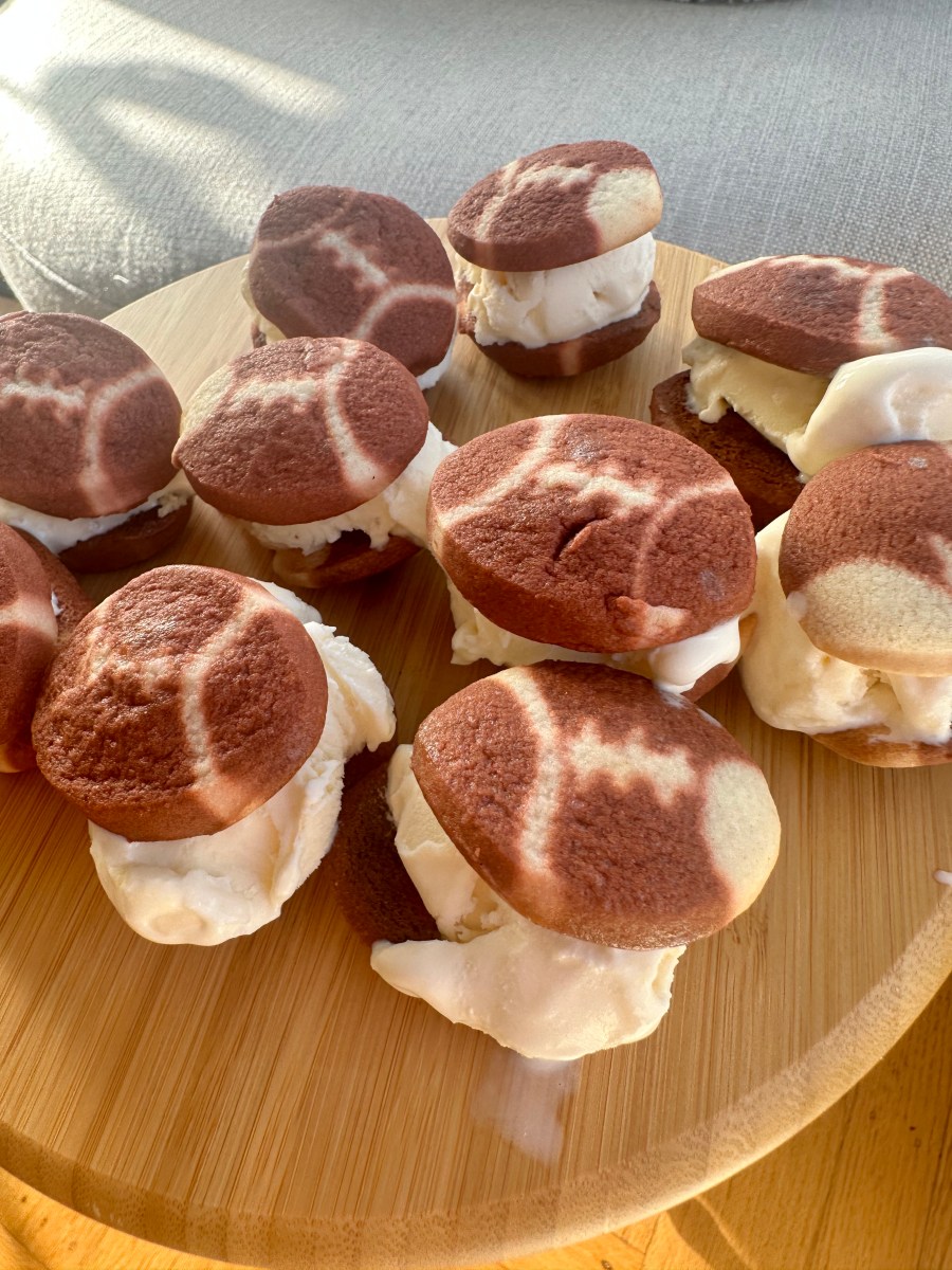 2-Ingredient Ice Cream Football&nbsp;Sandwiches